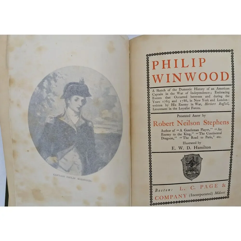Philip Winwood By Robert Neilson Stephens Antique Antiquarian Novel 1900